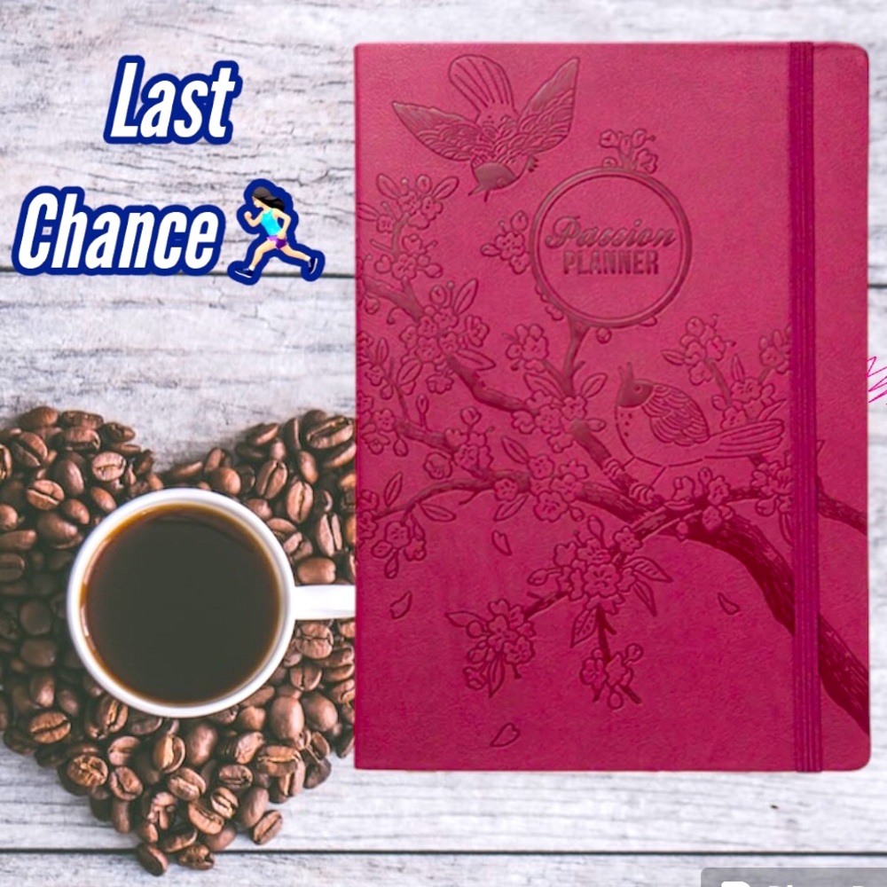 NEW!! WEEKLY 2023 A PASSION PLANNER SAKURA MELODY BURGANDY